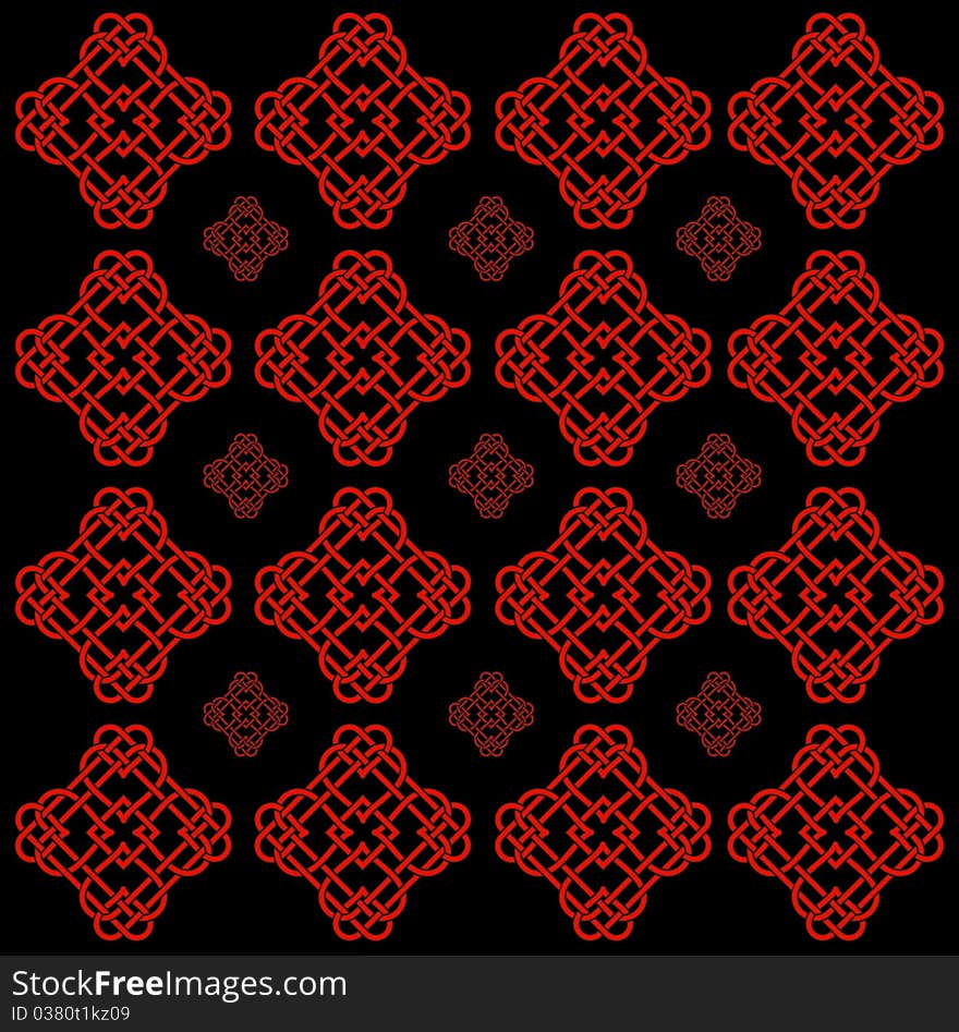 Vector Illustration of Celtic Knot Motif