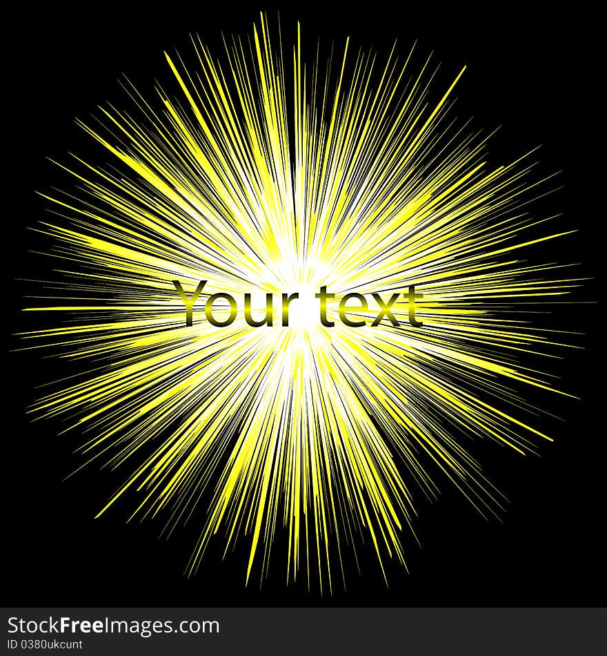 Abstract background in yellow, white and black colors, vector illustration, eps10