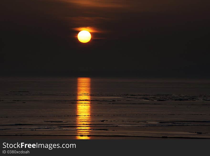 Sunset at Lake Balaton,Hungary