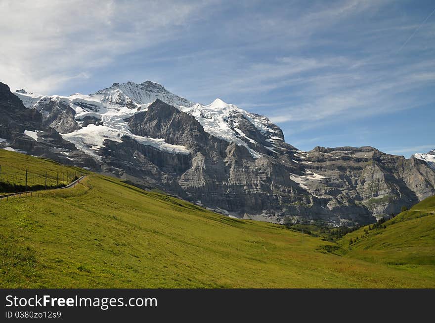 The way to Jungfraujoch