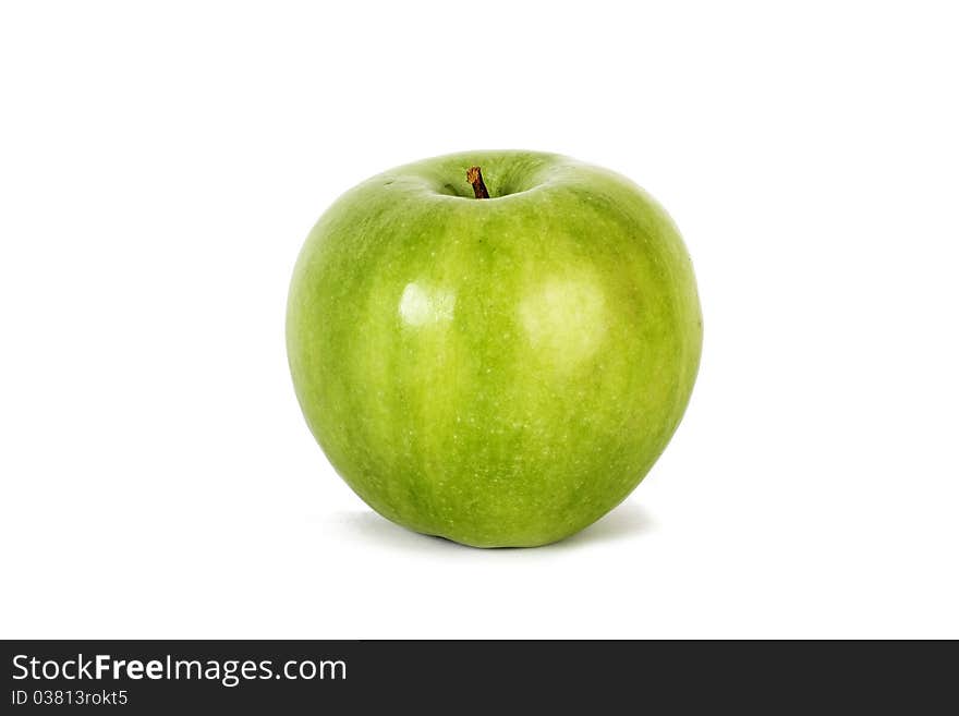 Green apple isolated on white background