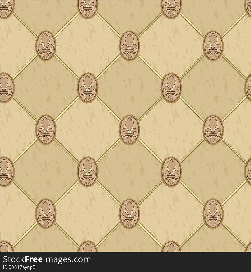 Royal lily classic seamless background