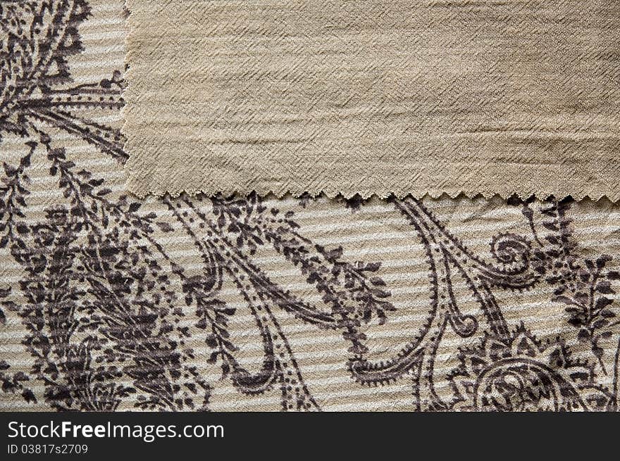 Background Fabric In Brown