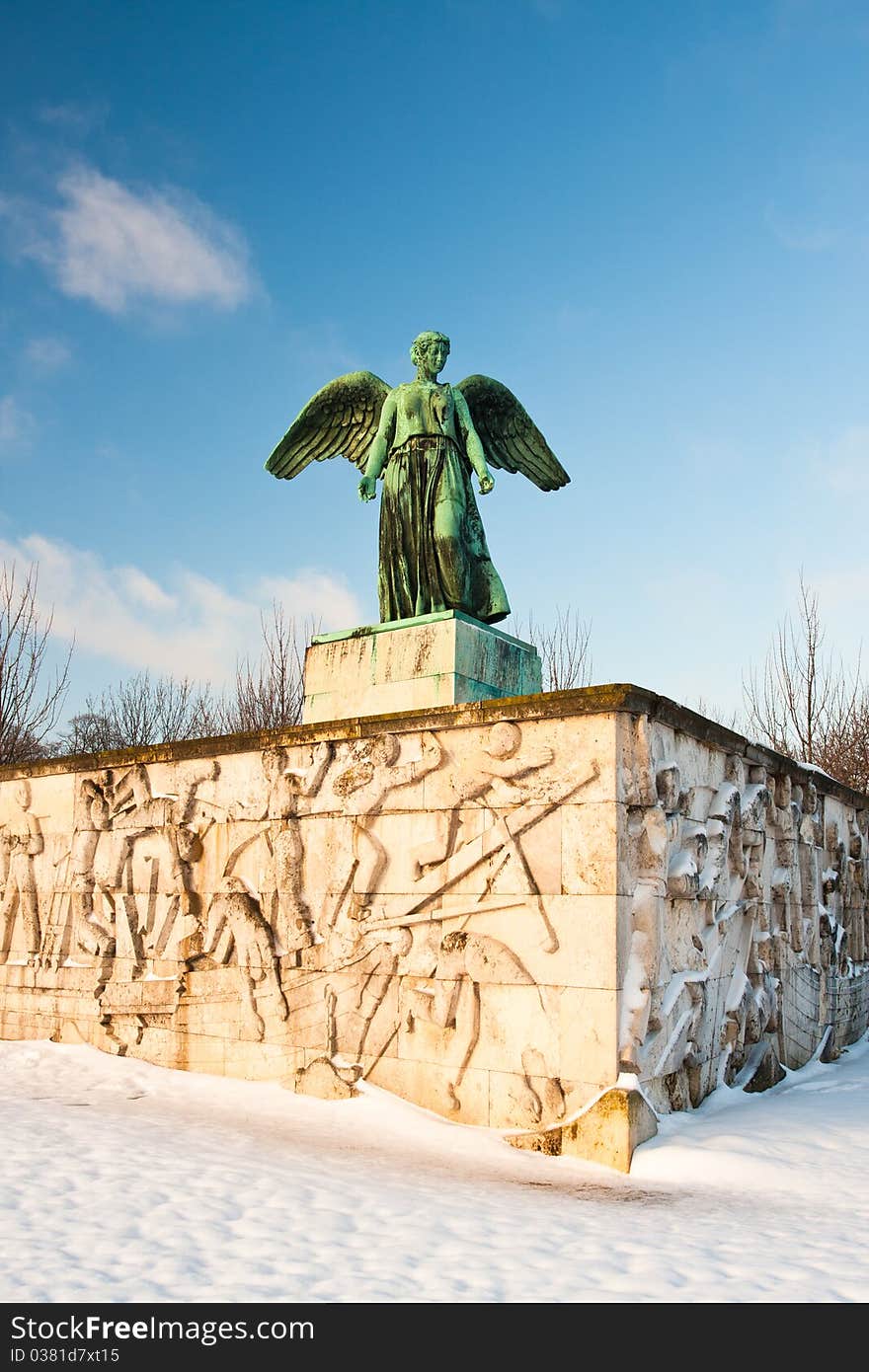 Sculpture of angel in Copenhagen