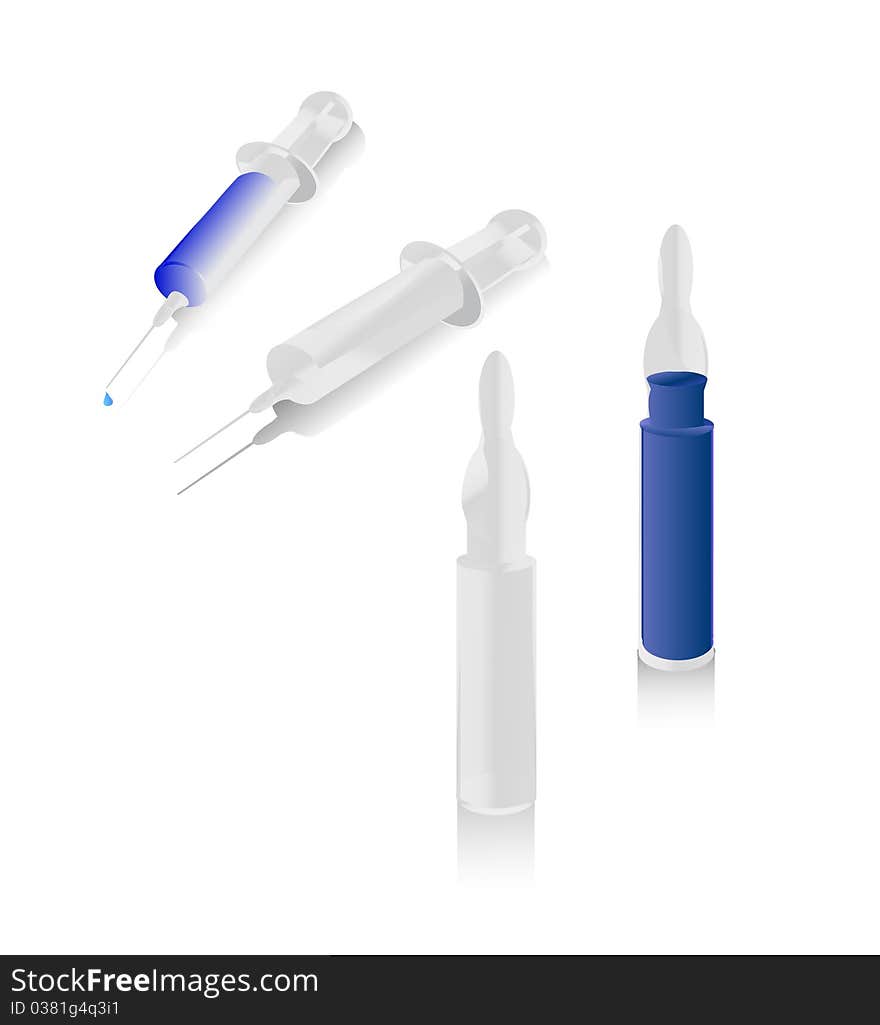 Injection With Liquid Cointainer