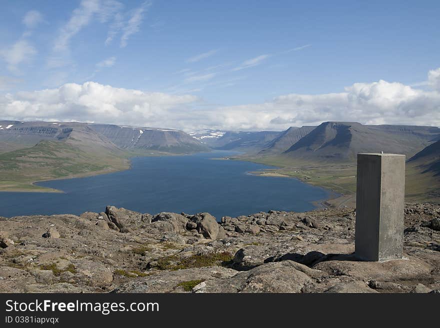 Blue fjords Arctic Circle Iceland