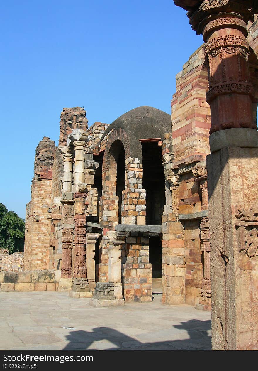 Qutub Minar Monument In New Delhi India