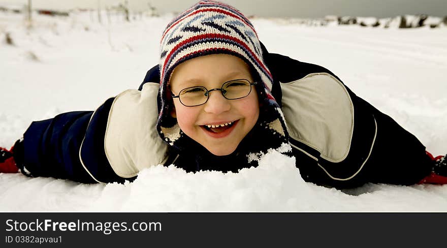 Winter game, snow and fun