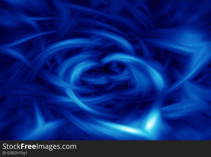 Illustration of abstract blue energy radiating from the center of the image.