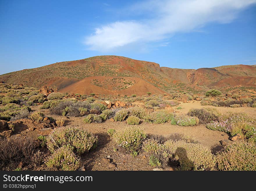 Volcanic landscape, El Teide.