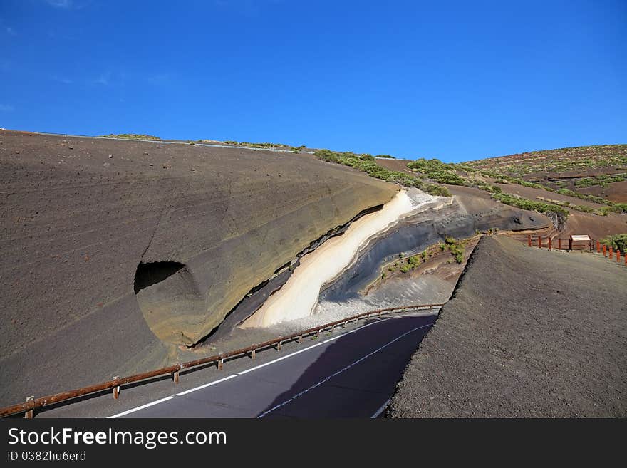 La Tarta, sediment layers.