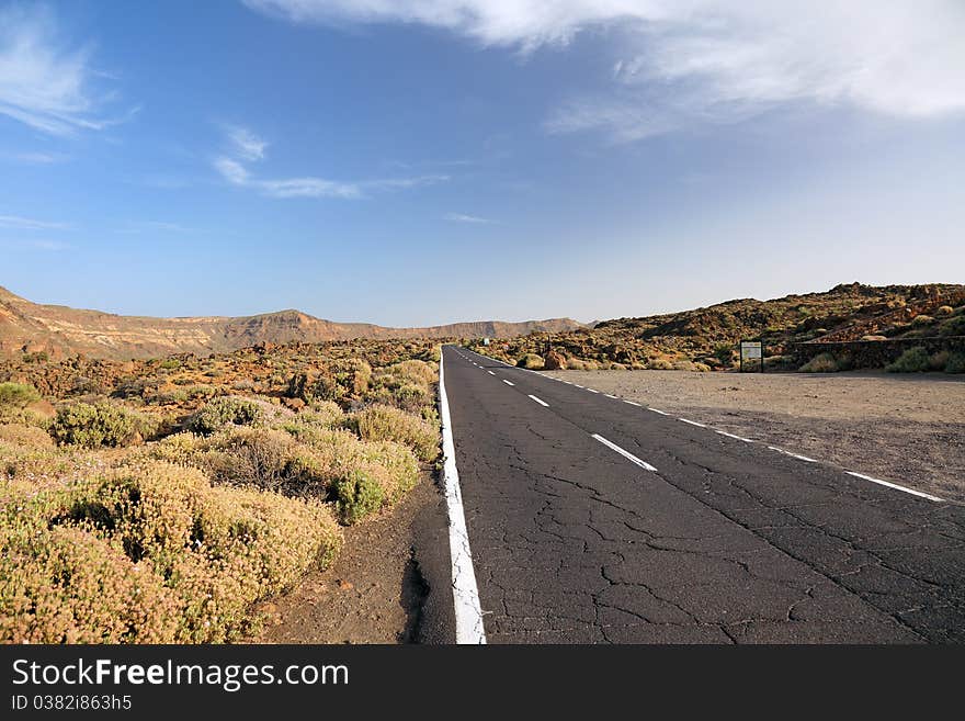 Road to El Teide.