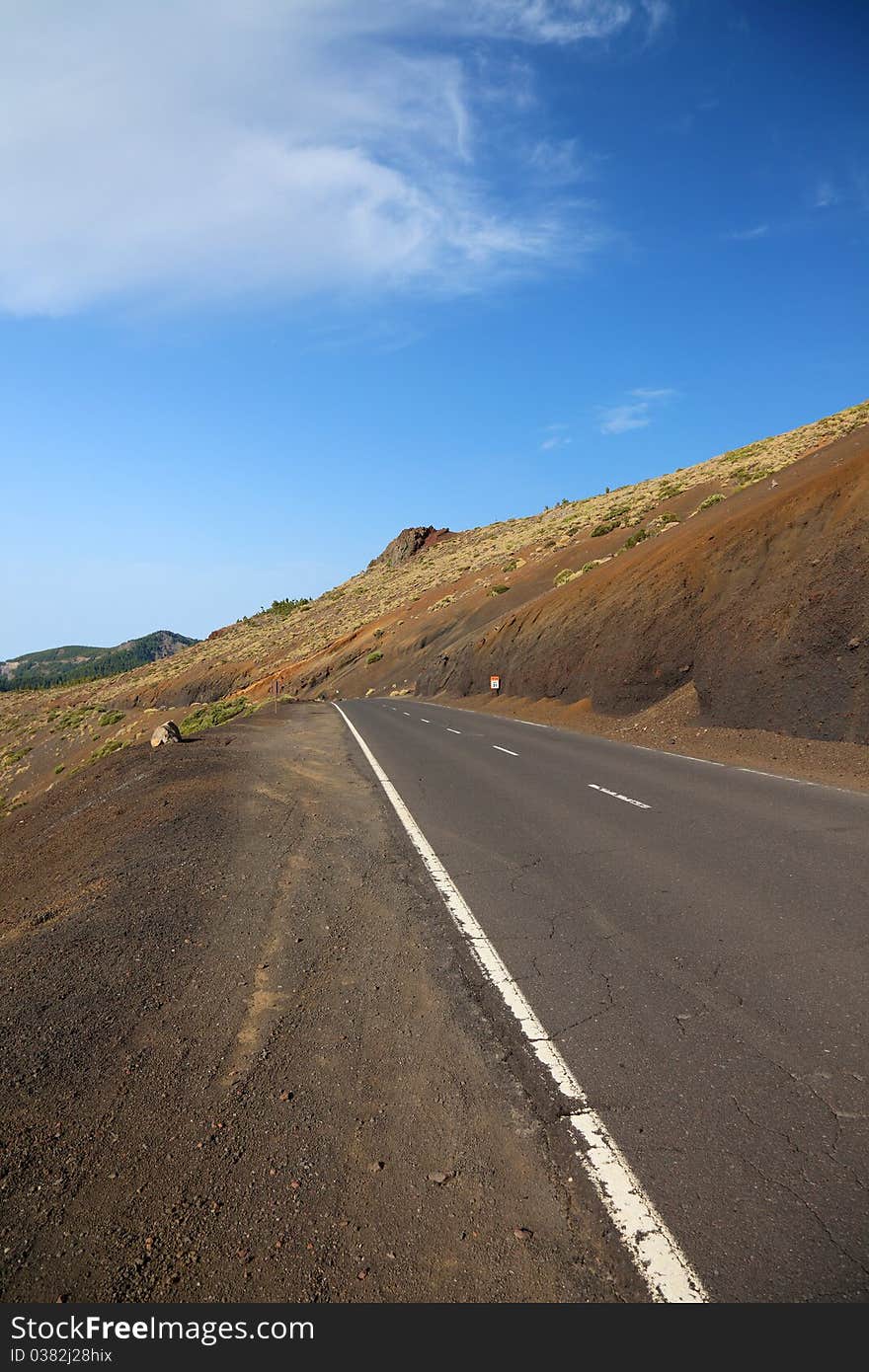 Road to El Teide.