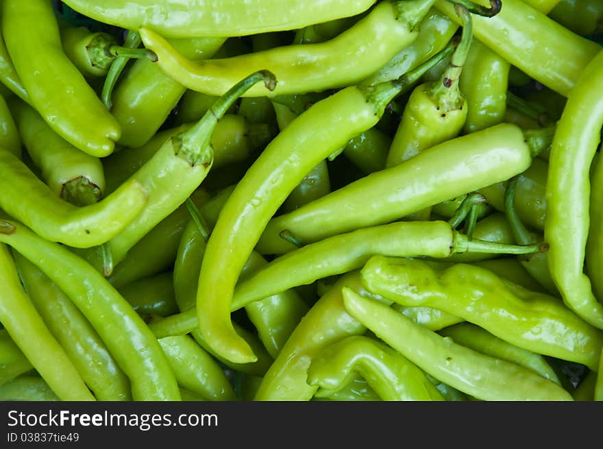 Green Paprika for texture background