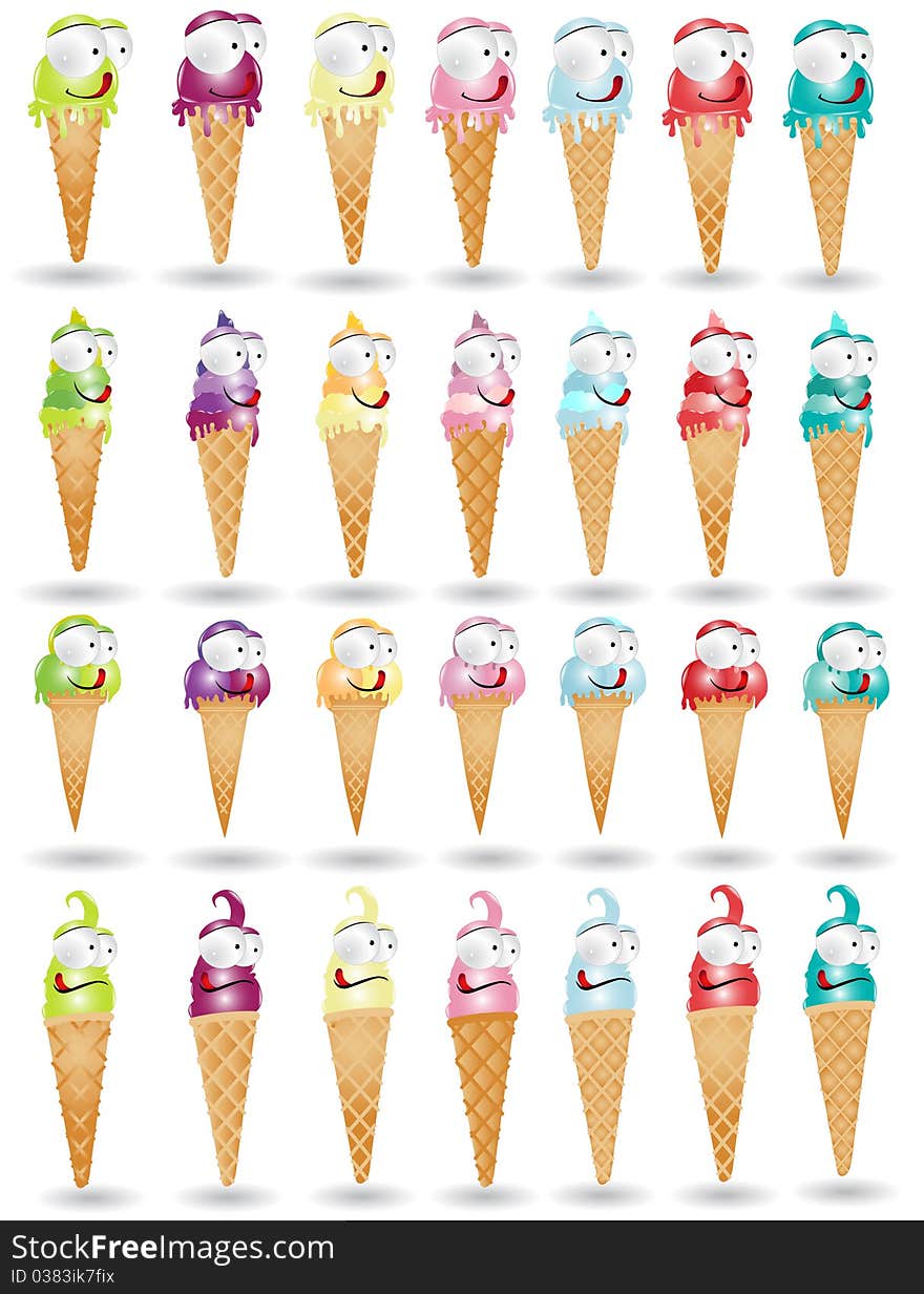 Ice cream character collection