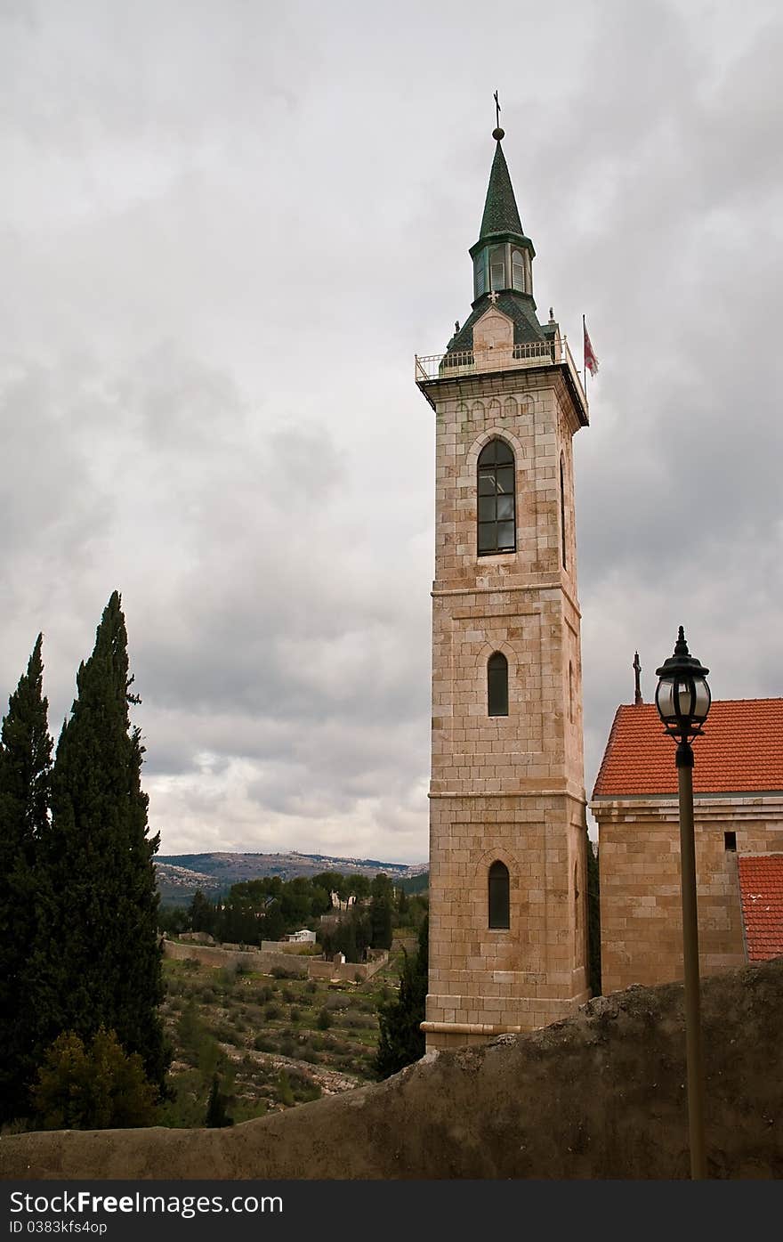 Franciscan Monastery of St. John the Baptist . Jerusalem (Ein Karem). Israel. Franciscan Monastery of St. John the Baptist . Jerusalem (Ein Karem). Israel.