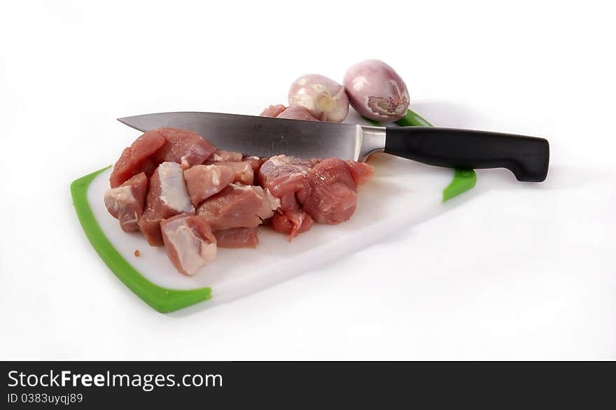 Fresh Meat On A Cutting Board