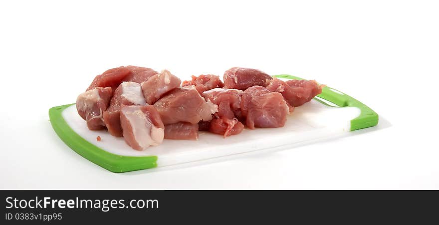 Fresh meat on a cutting board