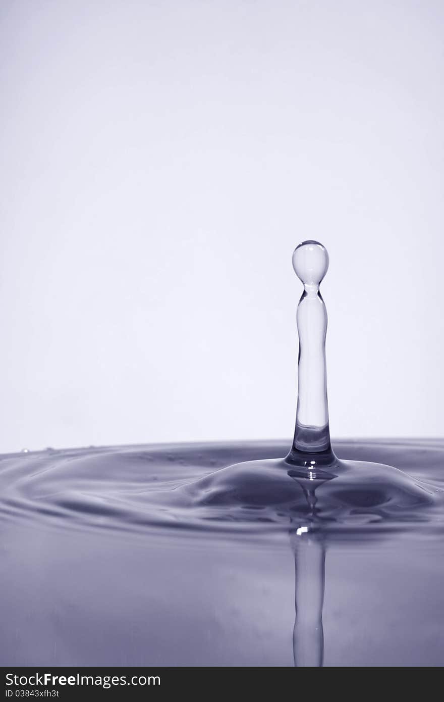 Water drop splash