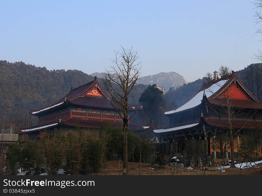 A temple where a ancient korean prince died, and became Ksitgarbha(dizang) Bodhisattva, in Jiuhua mountain, Anhui province, China. A temple where a ancient korean prince died, and became Ksitgarbha(dizang) Bodhisattva, in Jiuhua mountain, Anhui province, China