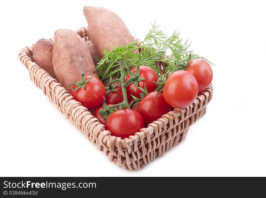 Basket of vegetables