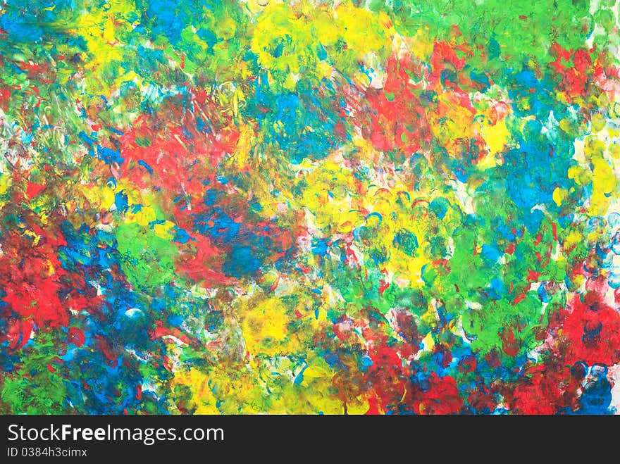 Colorful abstract background of ink painting