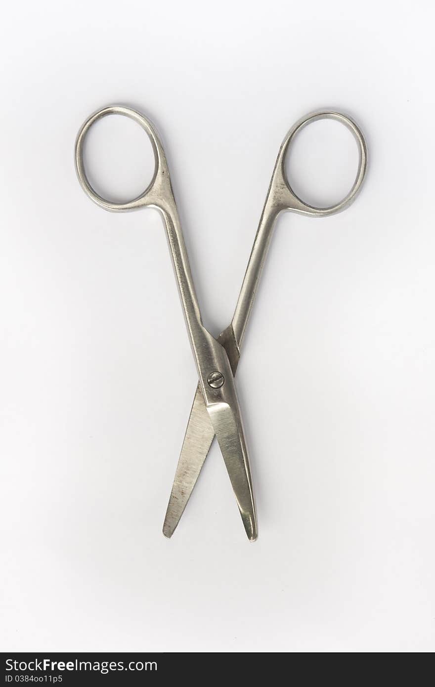 Image of the scissors isolate on a white background