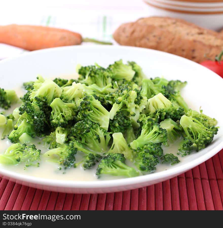 Stew of broccoli