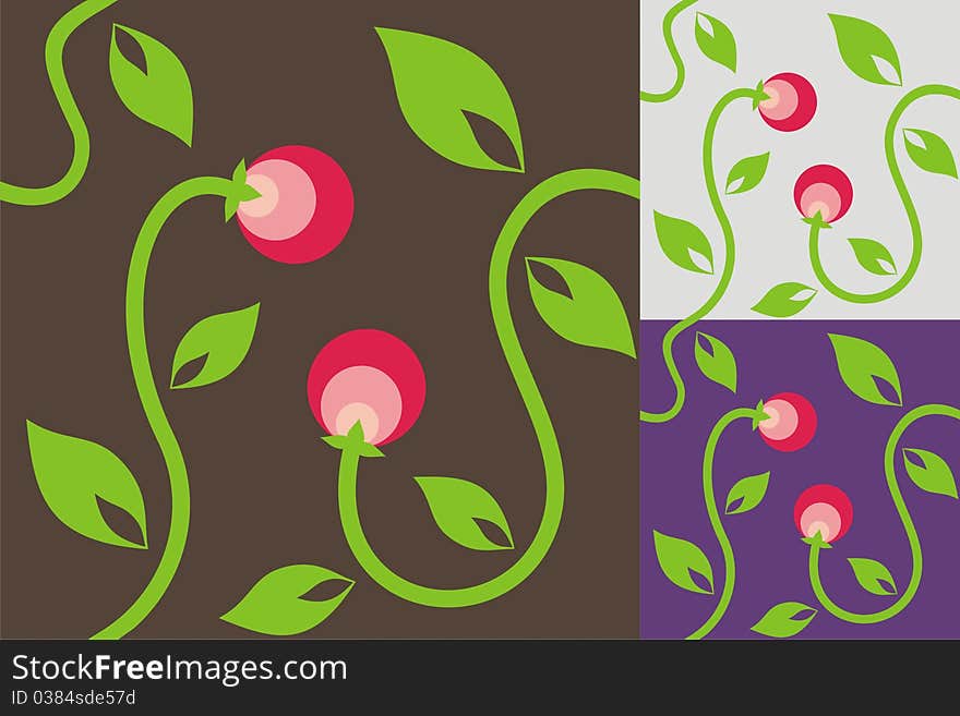 Abstract background with berries