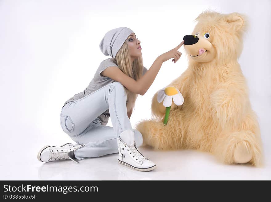 Emotional, Glamour Girl With A Toy