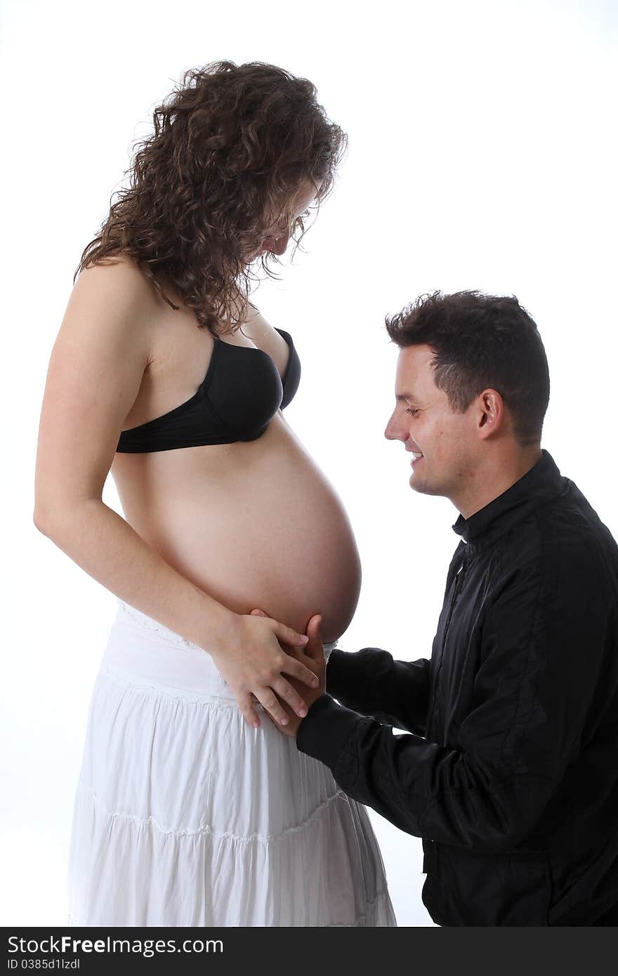 Happy family, parents waiting for a baby