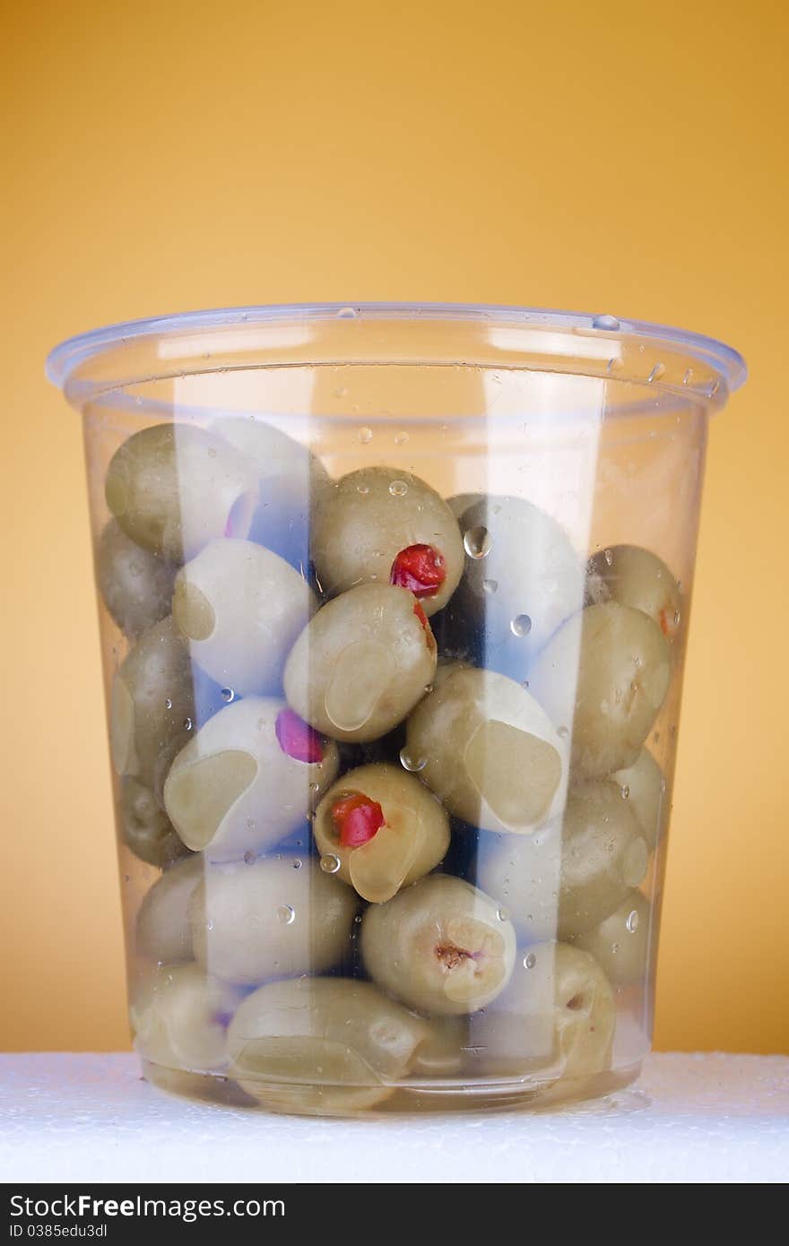 Olives With Pepper In Box