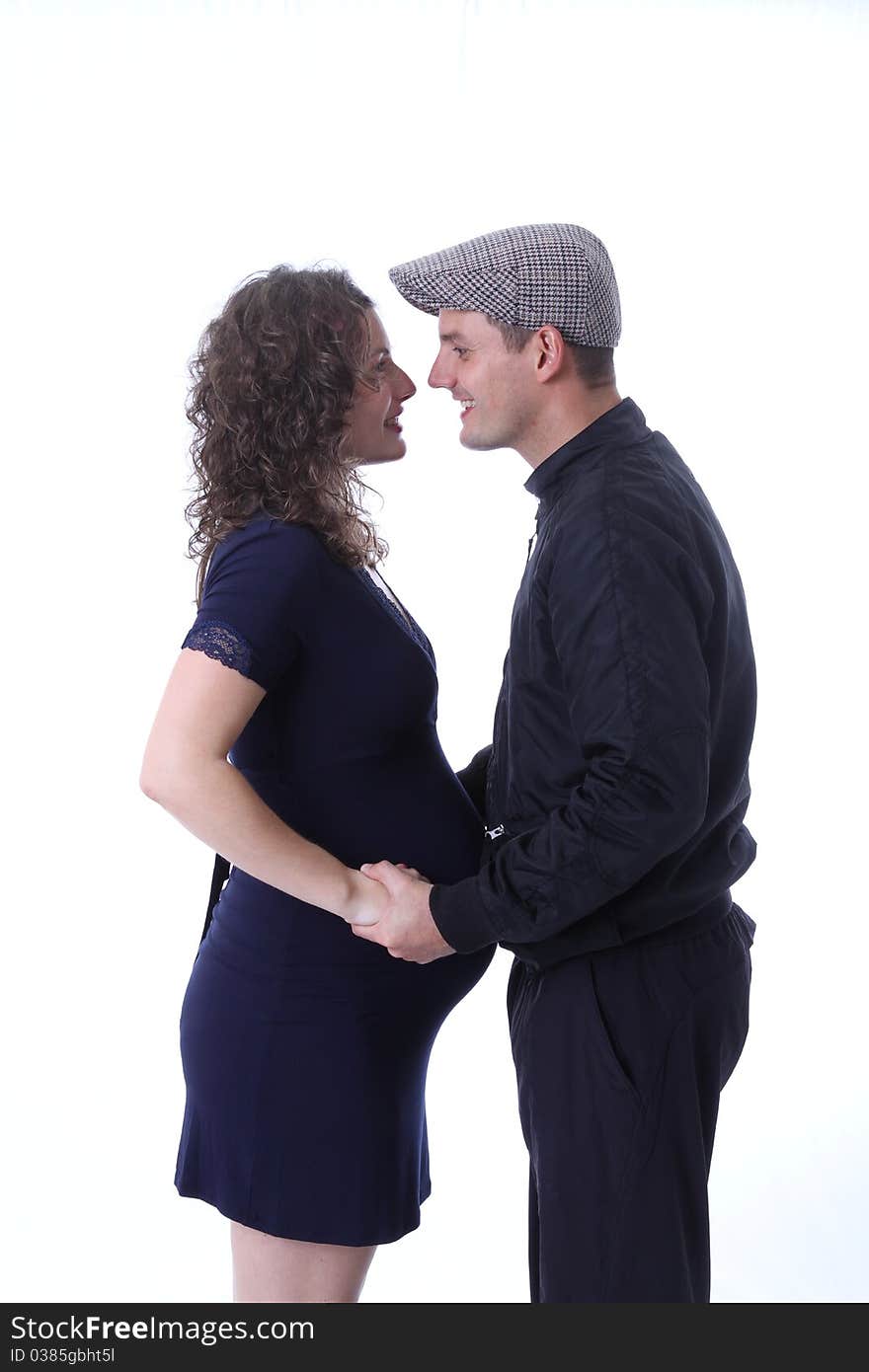 Happy family, parents waiting for a baby