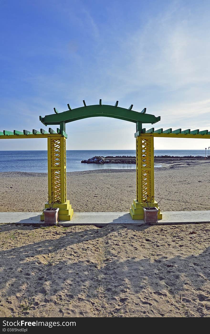 Exploring the sea through a gate