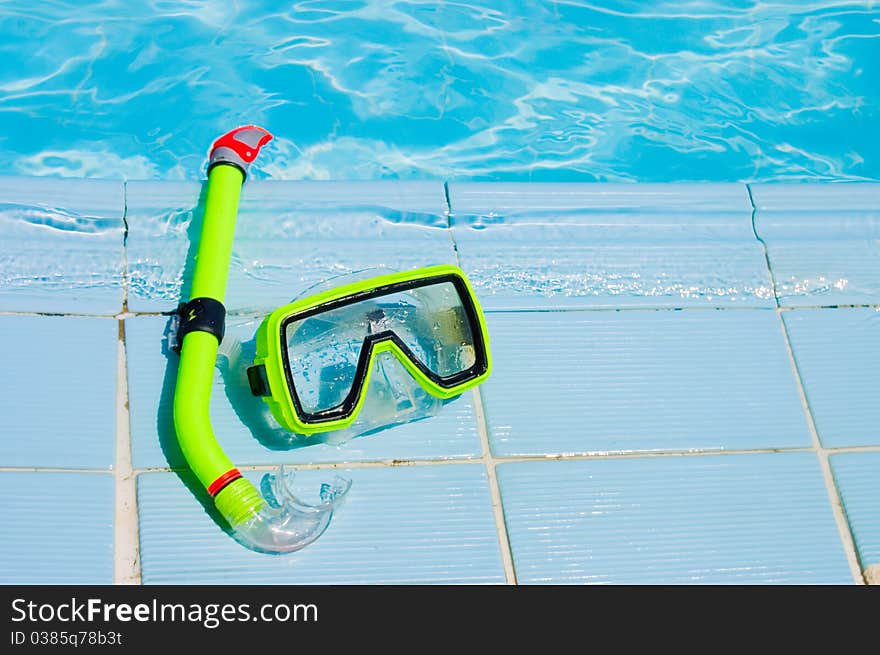 Mask For A Swimming At Pool