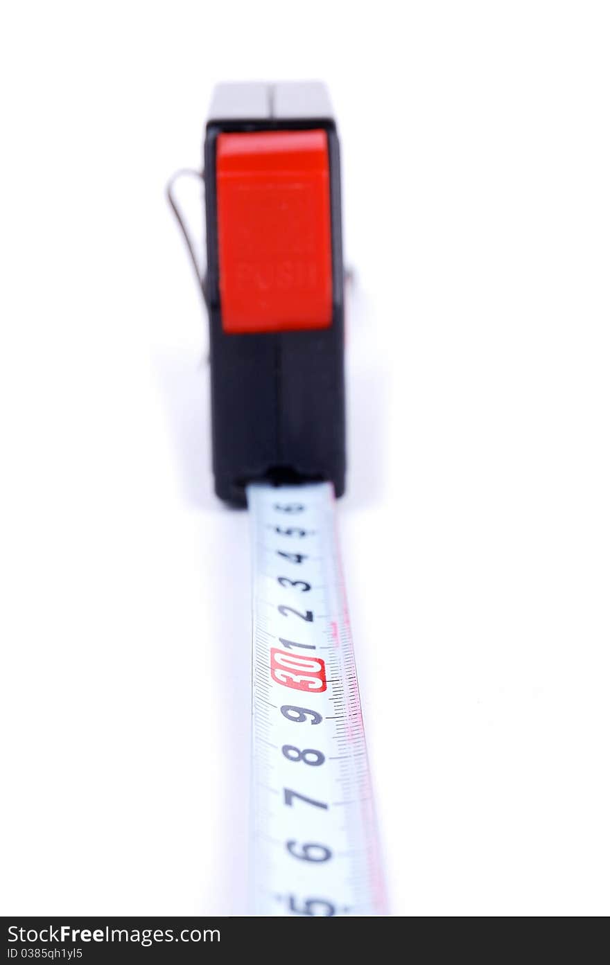 Measuring device on a white background