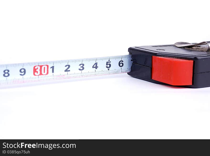 Measuring device on a white background