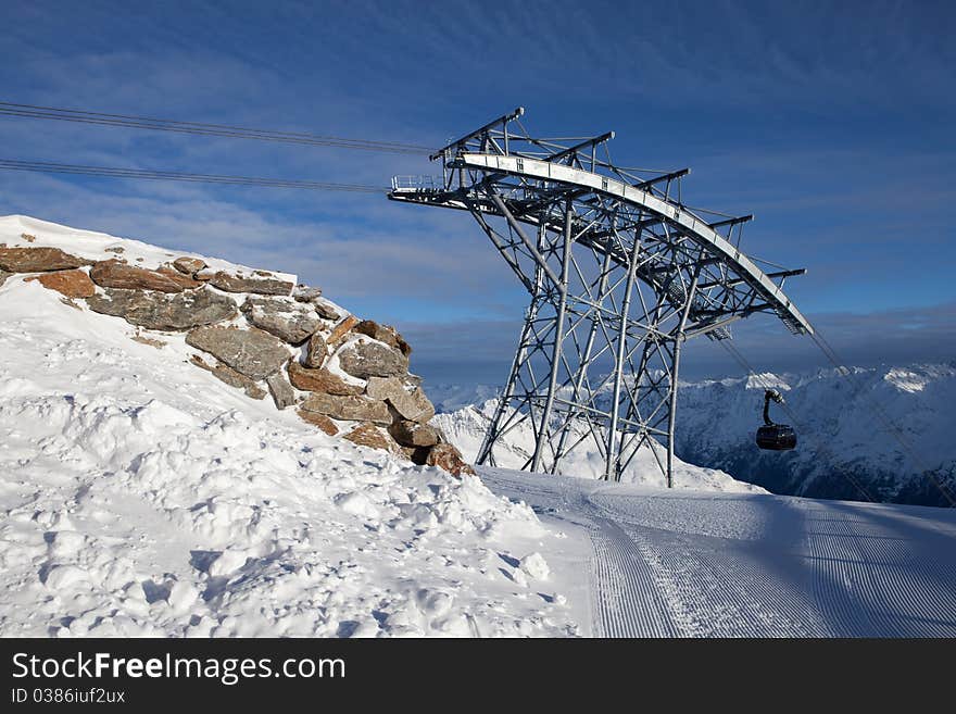 Cable-car In Alps