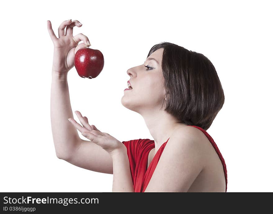 Young Girl with apple