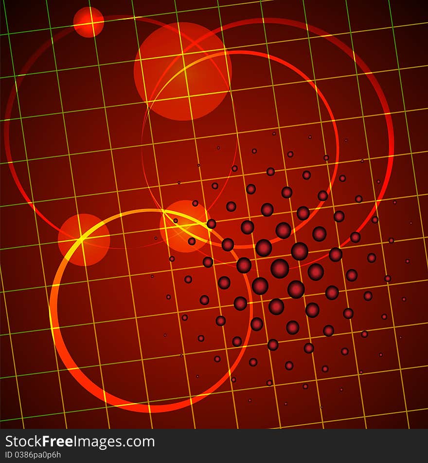 Abstract techno background. Vector illustration.