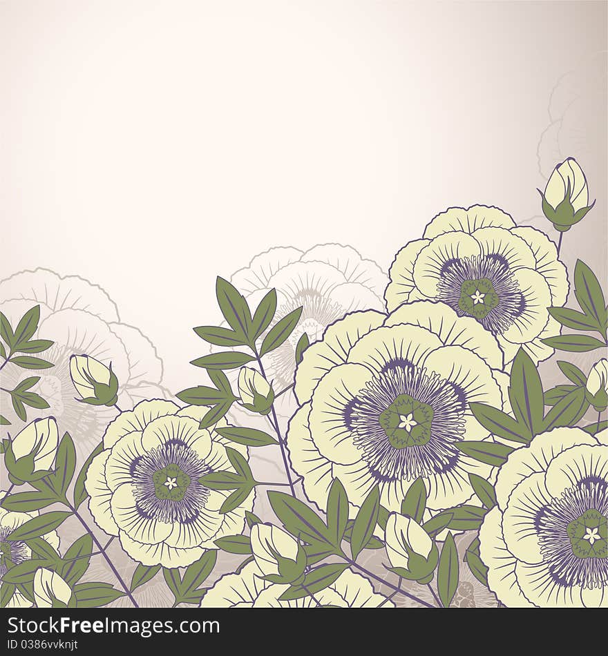 Vector Floral background for design