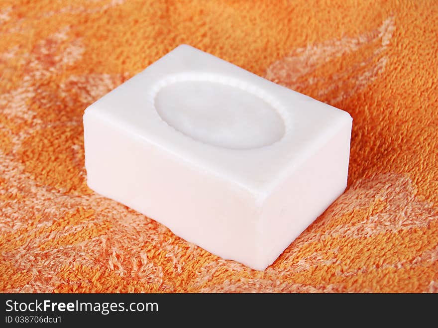 White color, beautiful scented soap