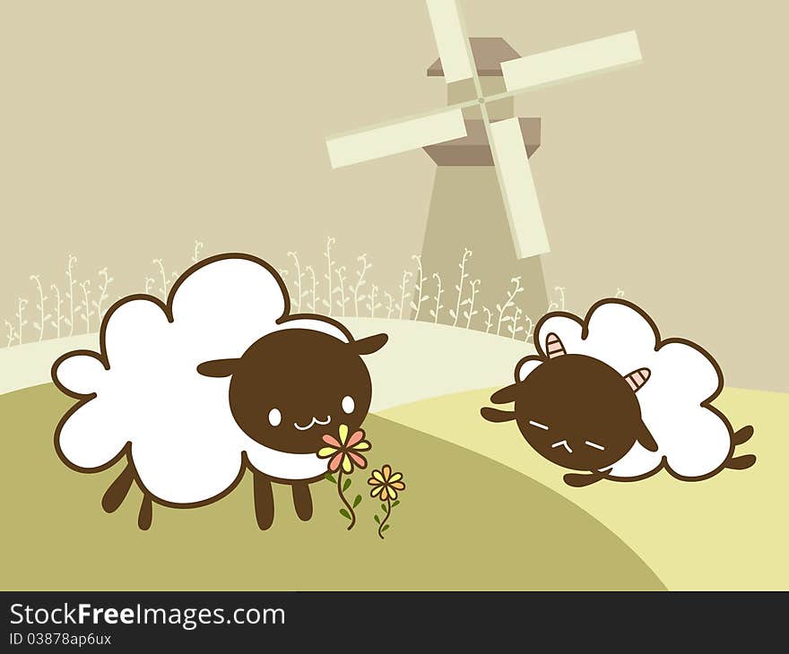 Two sheep