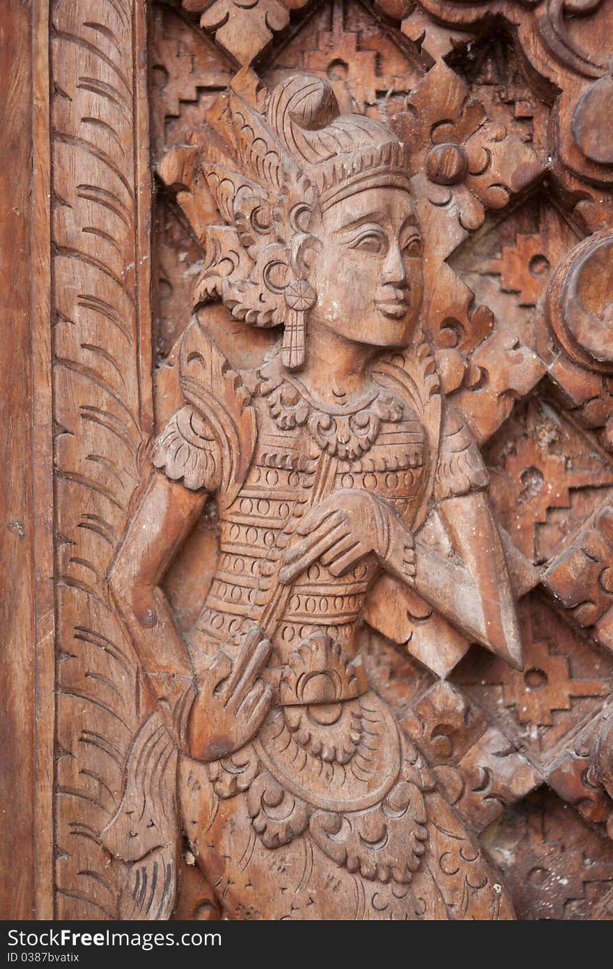 Image of the Buddhist eastern sculpture / figurine / statue