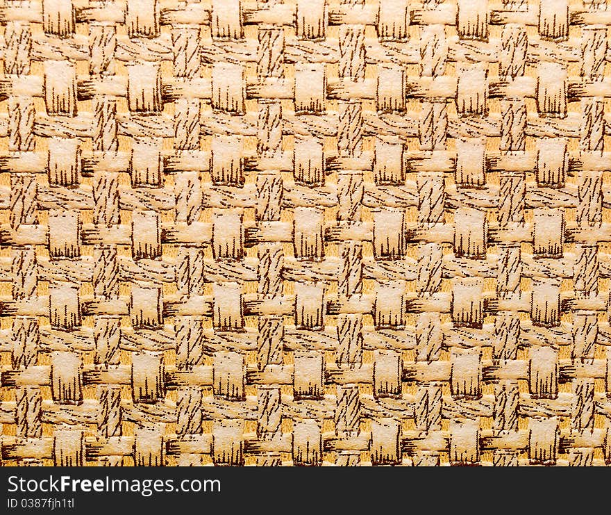 Wicker texture, isolated background in studio