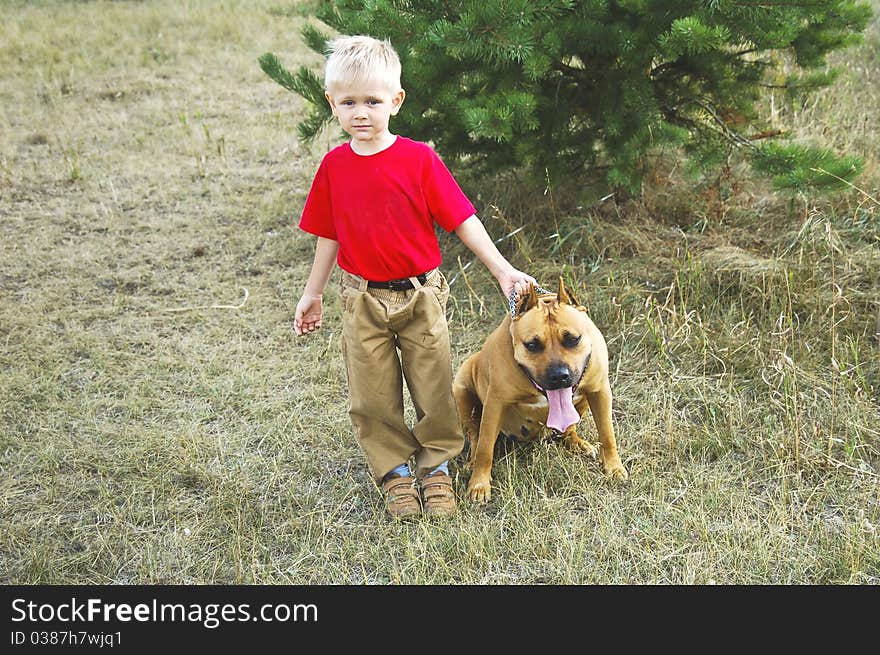 Little Smudgy Boy With A Dangerous Dog