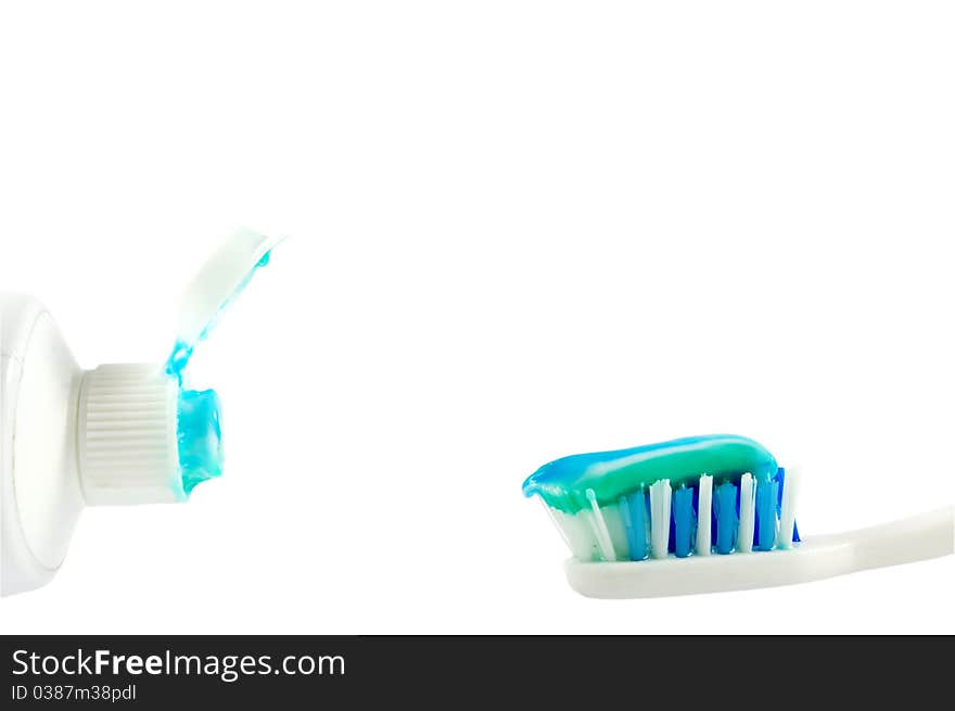 Tooth Paste And Tooth Brush