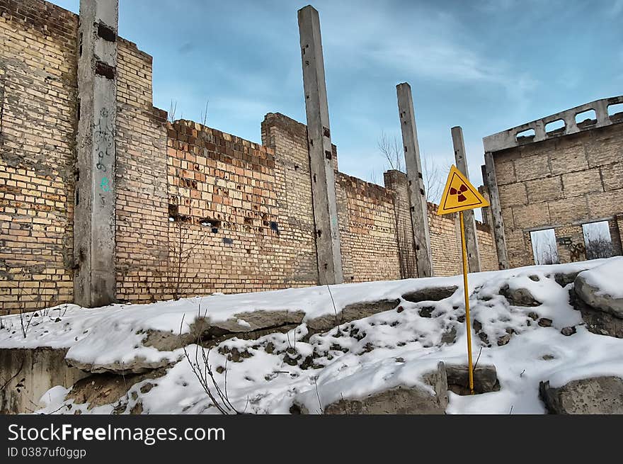 HDR.Lost city.Near Chernobyl area.Kiev region,Ukraine