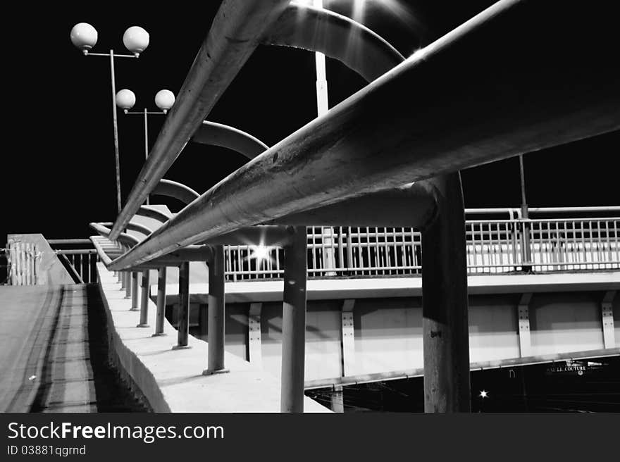 Night view of the bridge