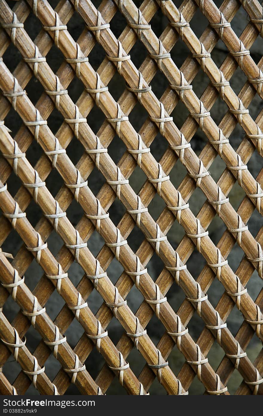 Image of a bamboo grid